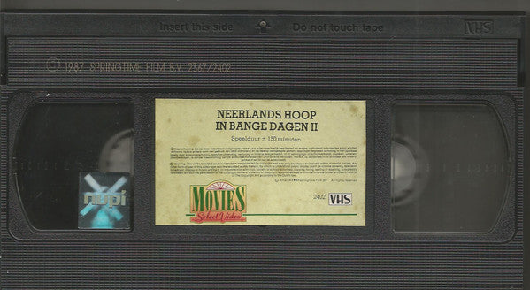Neerlands Hoop In Bange Dagen : Neerlands Hoop In Bange Dagen 2 (VHS)