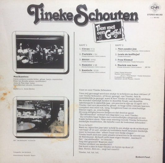 Tineke Schouten : Tien Met Een Gniffel (LP, Album)
