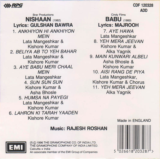 Various : Nishaan/Babu (CD, Comp)