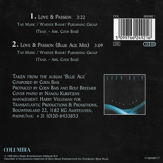 Coen Bais : Love & Passion (CD, Single, Car)