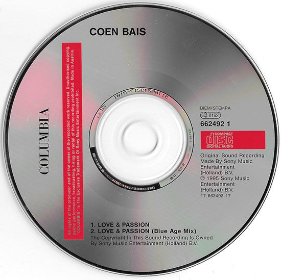 Coen Bais : Love & Passion (CD, Single, Car)