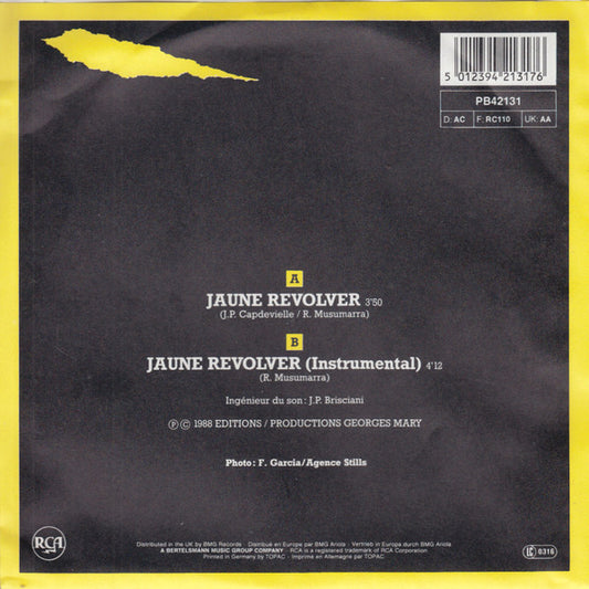 Bianca (43) : Jaune Révolver (Ne Pleure Pas Jeannette) (7", Single)