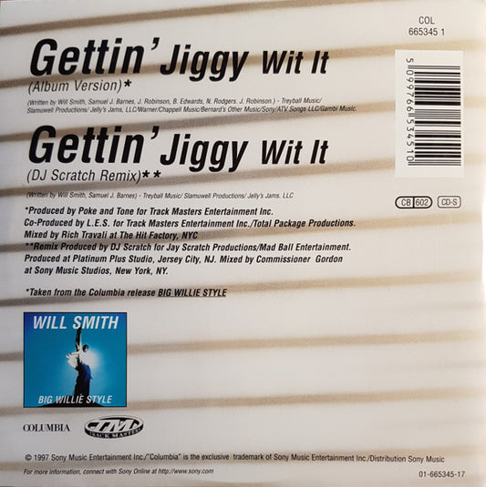 Will Smith : Gettin' Jiggy Wit It (CD, Single, Car)