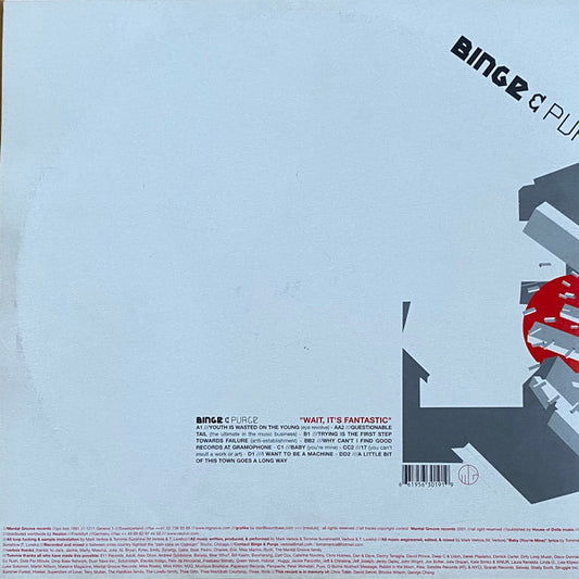 Binge & Purge : "Wait, It's Fantastic" (2x12")