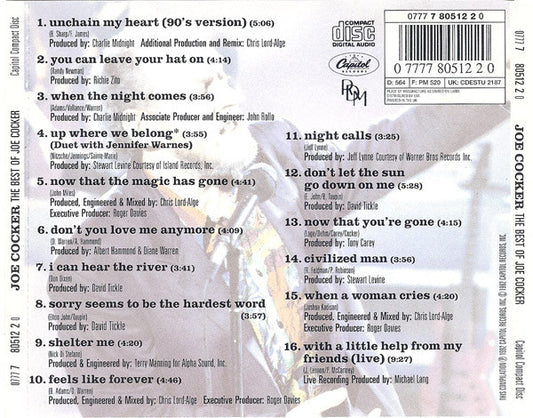 Joe Cocker : The Best Of Joe Cocker (CD, Comp)