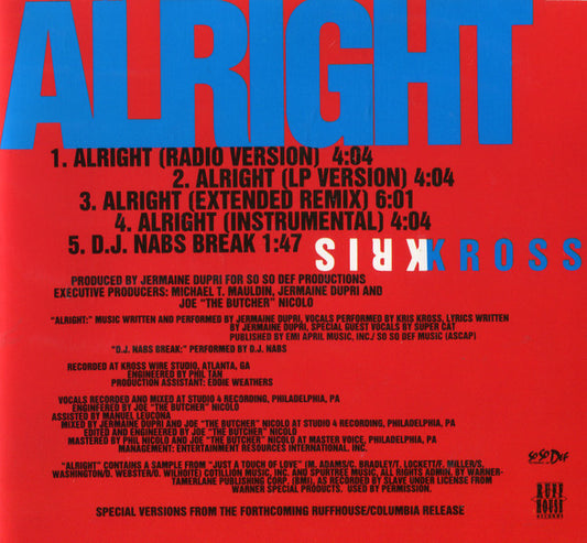 Kris Kross : Alright (CD, Maxi)