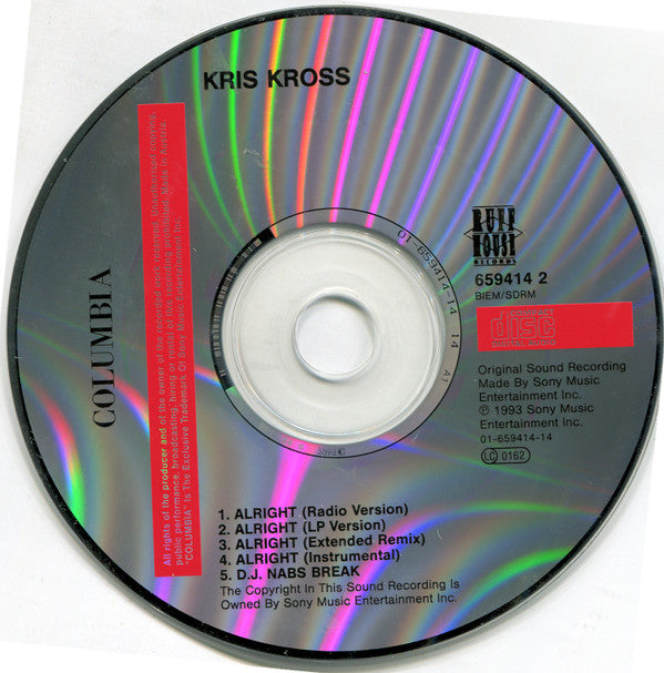 Kris Kross : Alright (CD, Maxi)