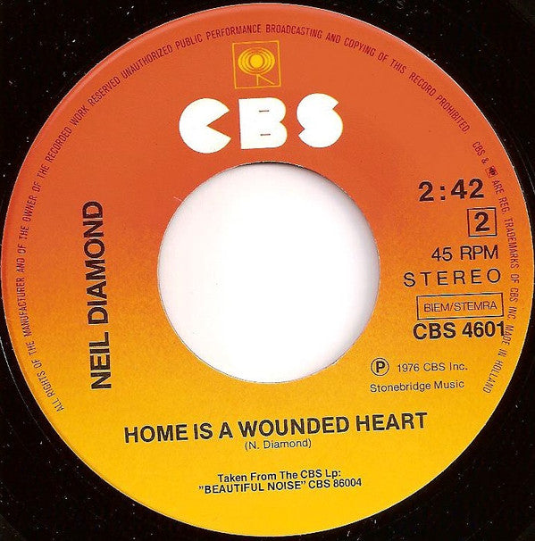 Neil Diamond : Beautiful Noise (7", Single)