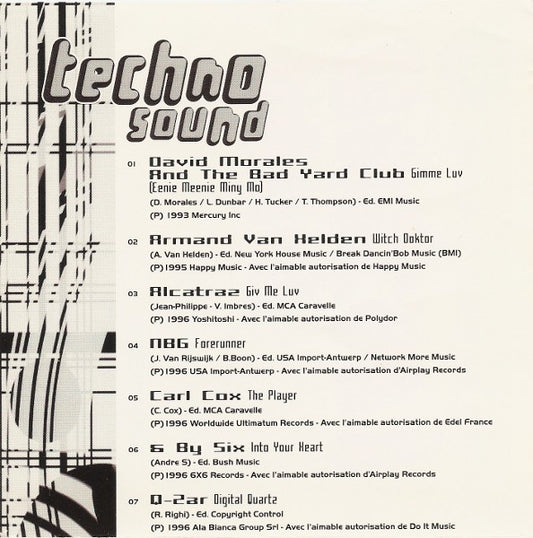 Various : Techno Sound N°1 (CD, Mixed)