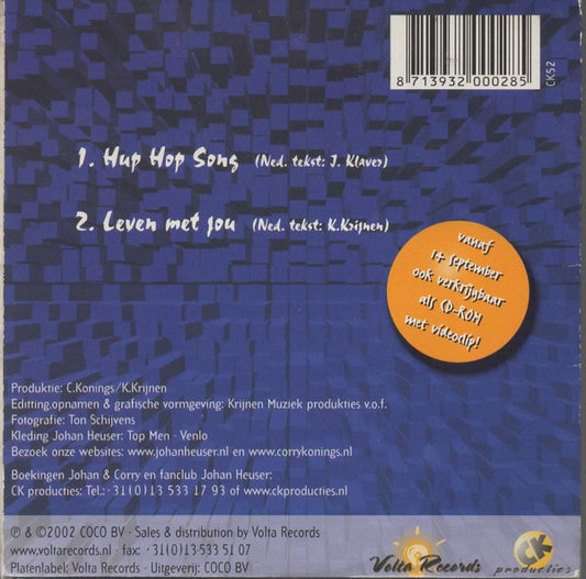 Corry Konings & Johan Heuser : Hup Hop Song (CD, Single, Car)