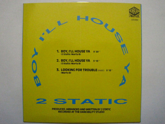 2 Static : Boy I'll House Ya (CD, Maxi, Car)