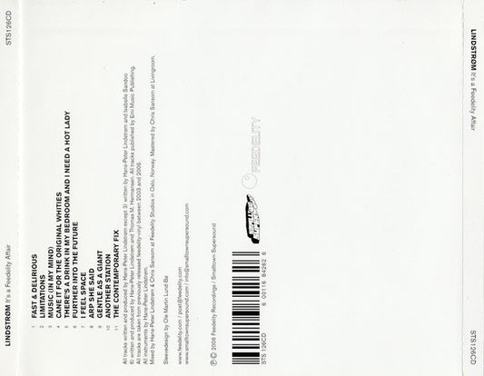 Lindstrøm : It's A Feedelity Affair (CD, Album, Comp)