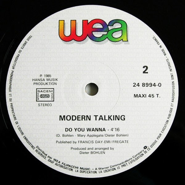Modern Talking : You Can Win If You Want (Special Remix) (12", Maxi)