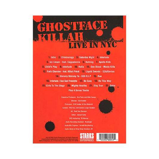 Ghostface Killah : Live In NYC (DVD)