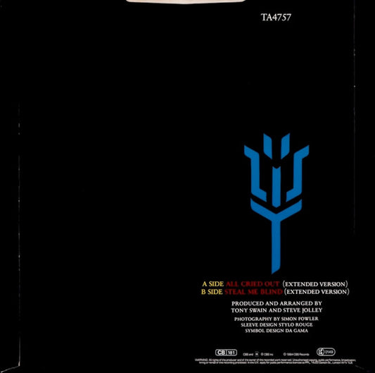 Alison Moyet : All Cried Out (12", Single)