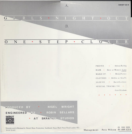 Toto Coelo : Girl's Night Out (12")