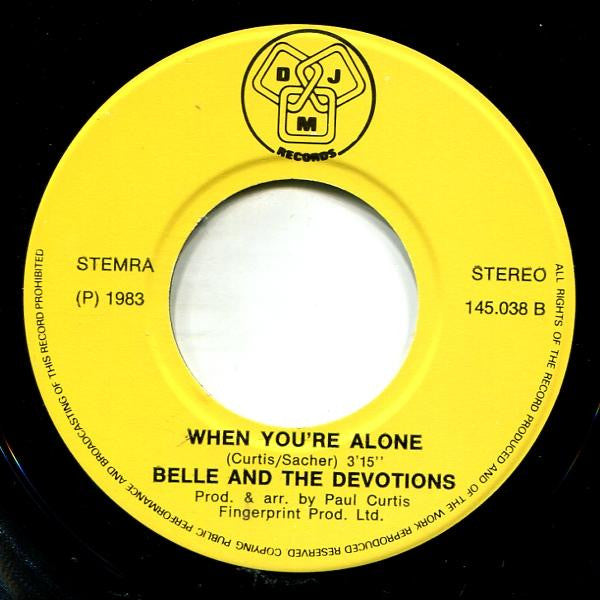 Belle And The Devotions : Where Did Love Go Wrong (7", Single)