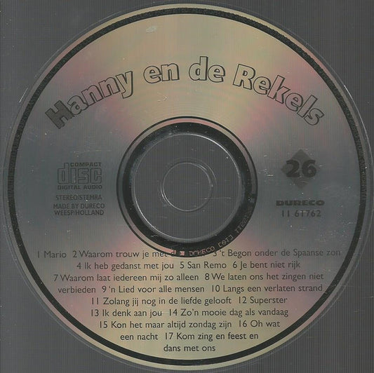 Hanny en de Rekels : Hanny En De Rekels (CD, Album, Comp)