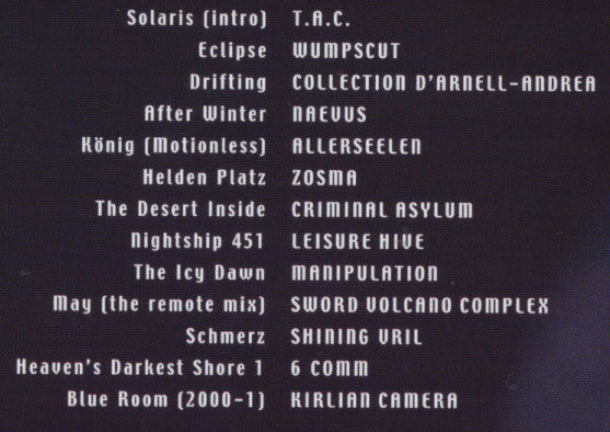 Various vs Kirlian Camera : Kälte Container (CD, Comp, Ltd, Boo)