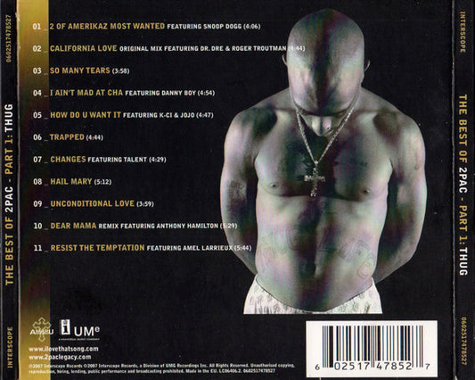 2Pac : The Best Of 2Pac - Part 1: Thug (CD, Comp, Dig)