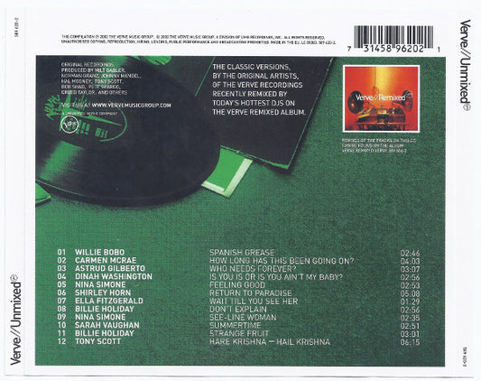 Various : Verve // Unmixed (CD, Comp)
