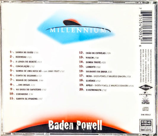 Baden Powell : Millennium - 20 Músicas Do Século XX (CD, Comp)