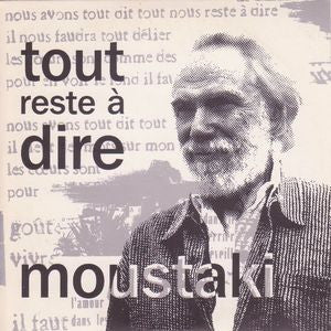 Georges Moustaki : Tout Reste À Dire (CD, Album)