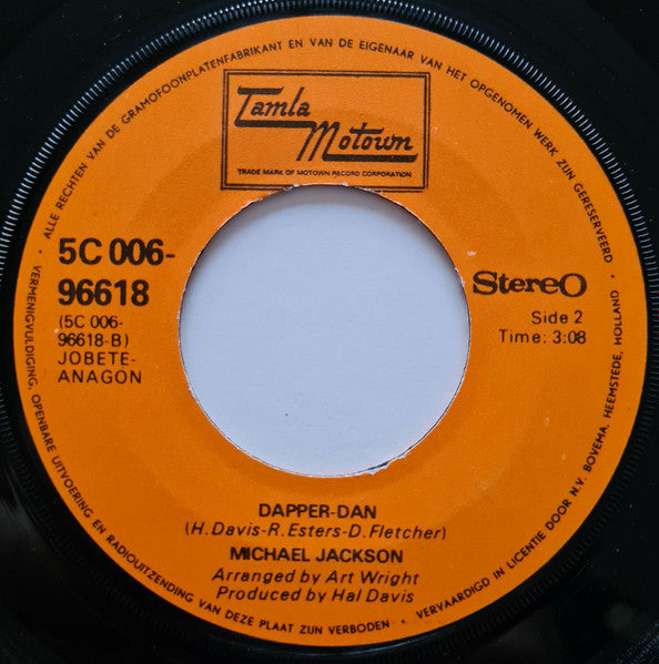 Michael Jackson : One Day In Your Life (7", Single)