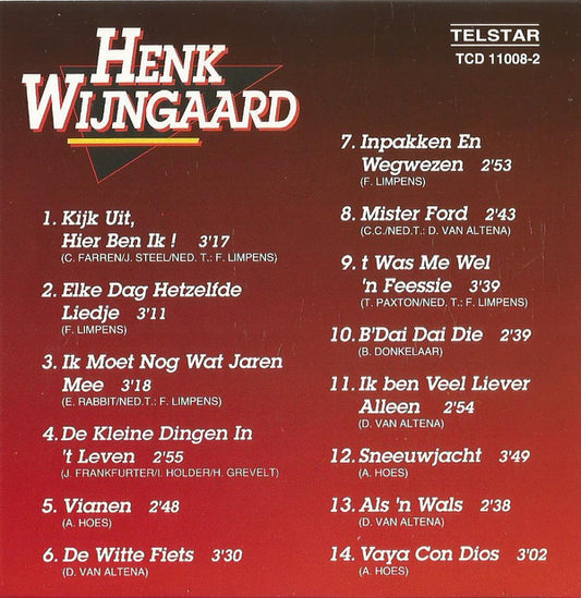 Henk Wijngaard : Kijk Uit, Hier Ben Ik! (CD, Album)
