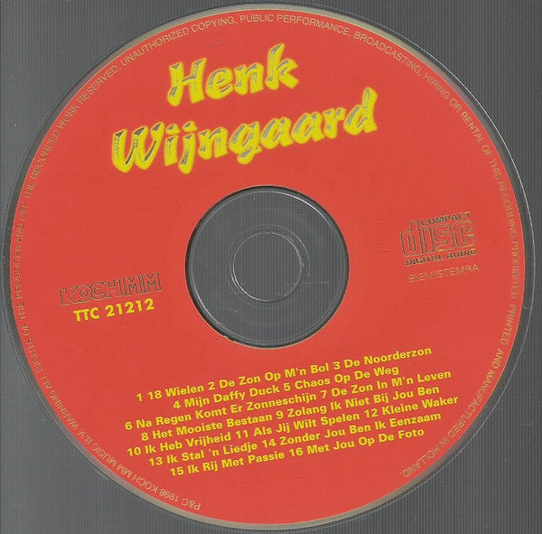 Henk Wijngaard : Terug Op De Weg (CD, Album)