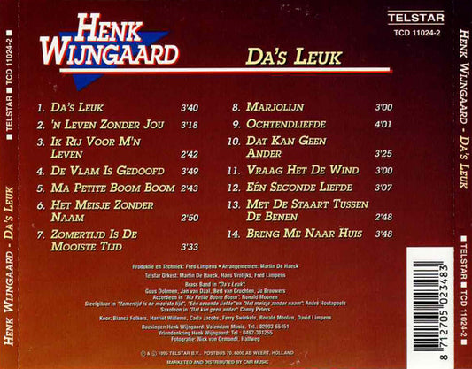 Henk Wijngaard : Da's Leuk (CD, Album)