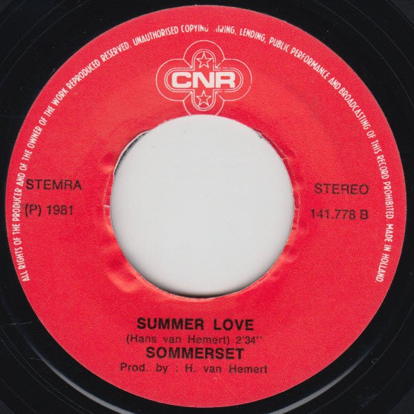 Sommerset (2) : The French Song (7", Single)