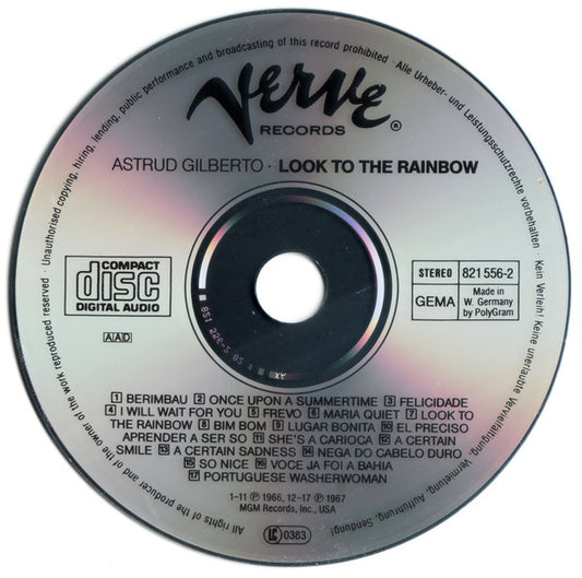 Astrud Gilberto : Look To The Rainbow (CD, Album, RE)