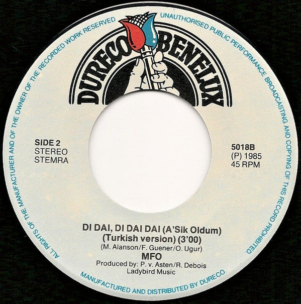 MFÖ : A'Sik Oldum (I Fall In Love) (7", Single)