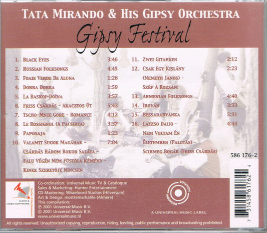 Tata Mirando And His Gipsy Orchestra : Gipsy Festival (CD, Comp)