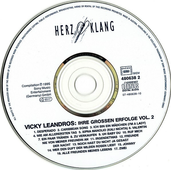 Vicky Leandros : Ihre Grossen Erfolge Folge 2 (CD, Comp)