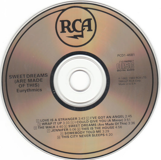 Eurythmics : Sweet Dreams (Are Made Of This) (CD, Album, RE)