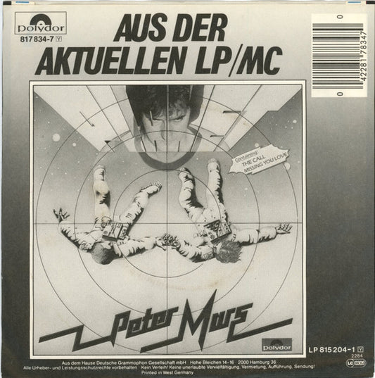 Peter Mars : Missing You Love (7", Single)