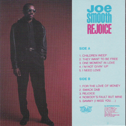 Joe Smooth : Rejoice (CD, Album)