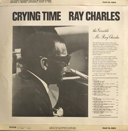 Ray Charles : Crying Time (LP, Album)