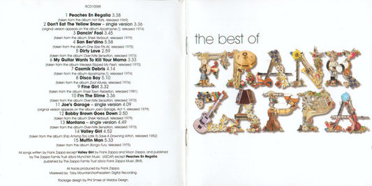 Frank Zappa : The Best Of Frank Zappa (CD, Comp)
