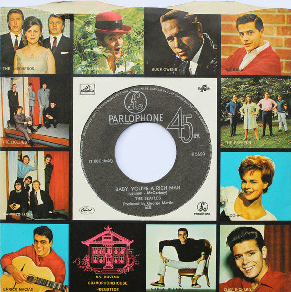 The Beatles : All You Need Is Love (7", Single, Jukebox, Lab)