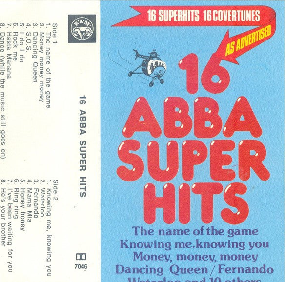 Unknown Artist : 16 Abba Super Hits (Cass)