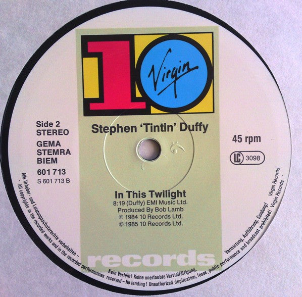 Stephen Duffy : Kiss Me (12", Single)