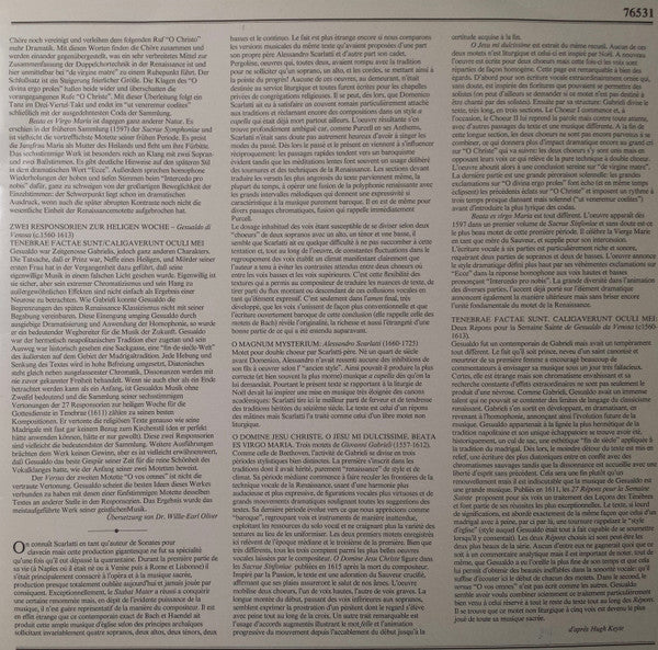 Domenico Scarlatti, Alessandro Scarlatti, Giovanni Gabrieli, Carlo Gesualdo, BBC Singers, John Poole (2) : Stabat Mater (LP, Album)