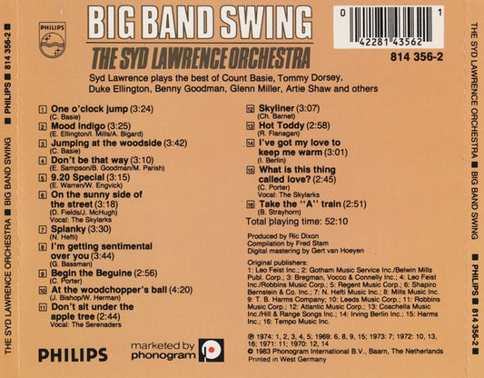 Syd Lawrence And His Orchestra : Big Band Swing (CD, Album, Red)