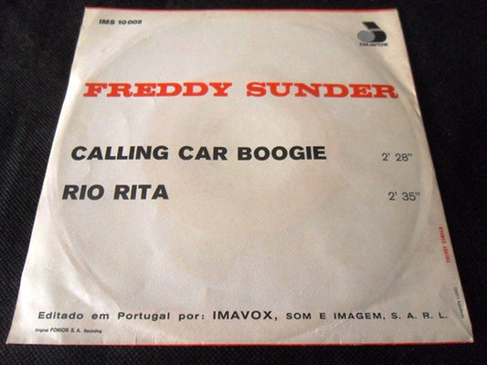 Freddy Sunder : Calling Car Boogie (7", Single)
