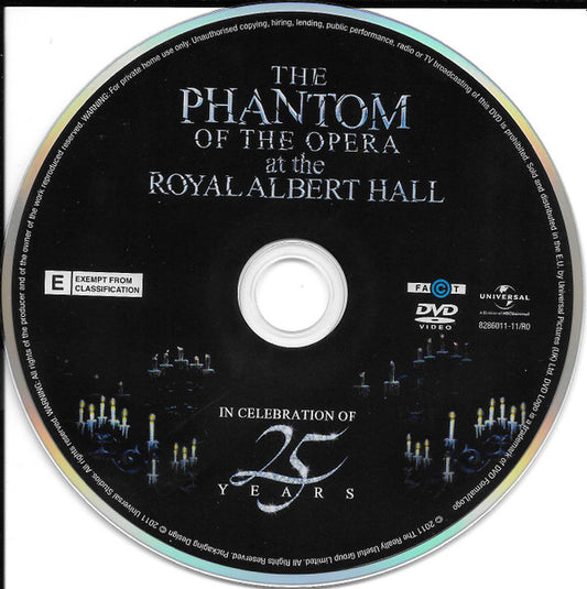 Andrew Lloyd Webber : The Phantom Of The Opera At The Royal Albert Hall (In Celebration Of 25 Years) (DVD-V, Copy Prot.)
