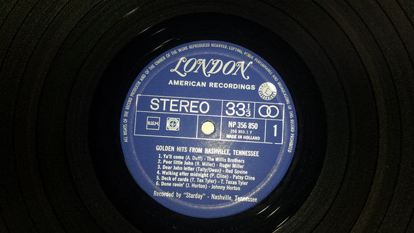 Various : Golden Hits from Nashville, Tennessee (LP, Comp)