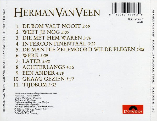 Herman van Veen : Zolang De Voorraad Strekt (CD, RP)